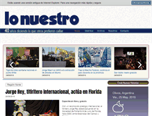 Tablet Screenshot of diariolonuestro.com.ar